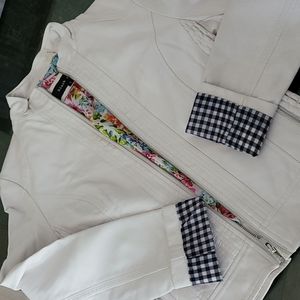 White leather jacket